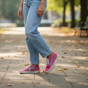 Vans Pink with glitter Kids Sneakers